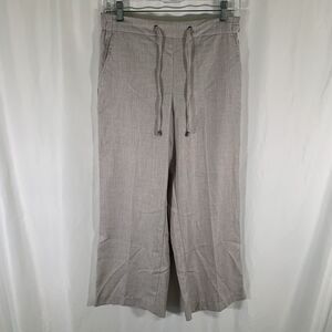 New Meg & Margot Pants Women's XS Brown Pull On Wide Leg Ankle Length Drawstring